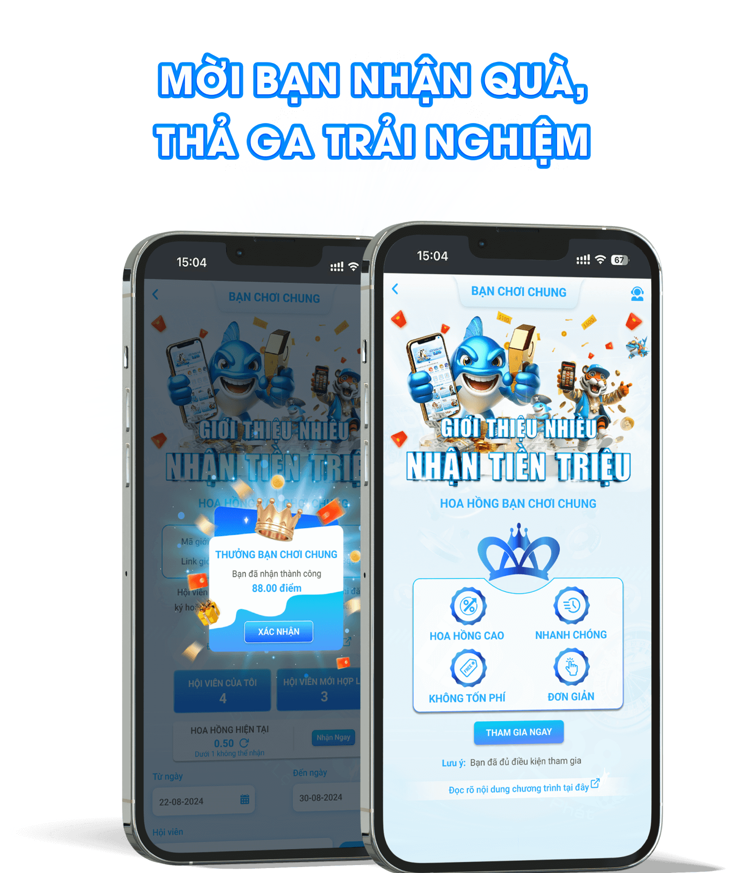 Màn hình hướng dẫn tải app DT68 trên điện thoại